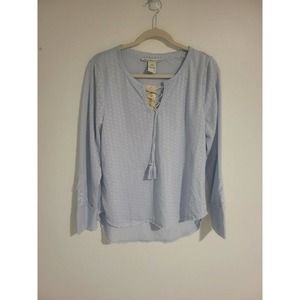 American Rag Long Sleeve Shirt Size Large Baby Blue NWT